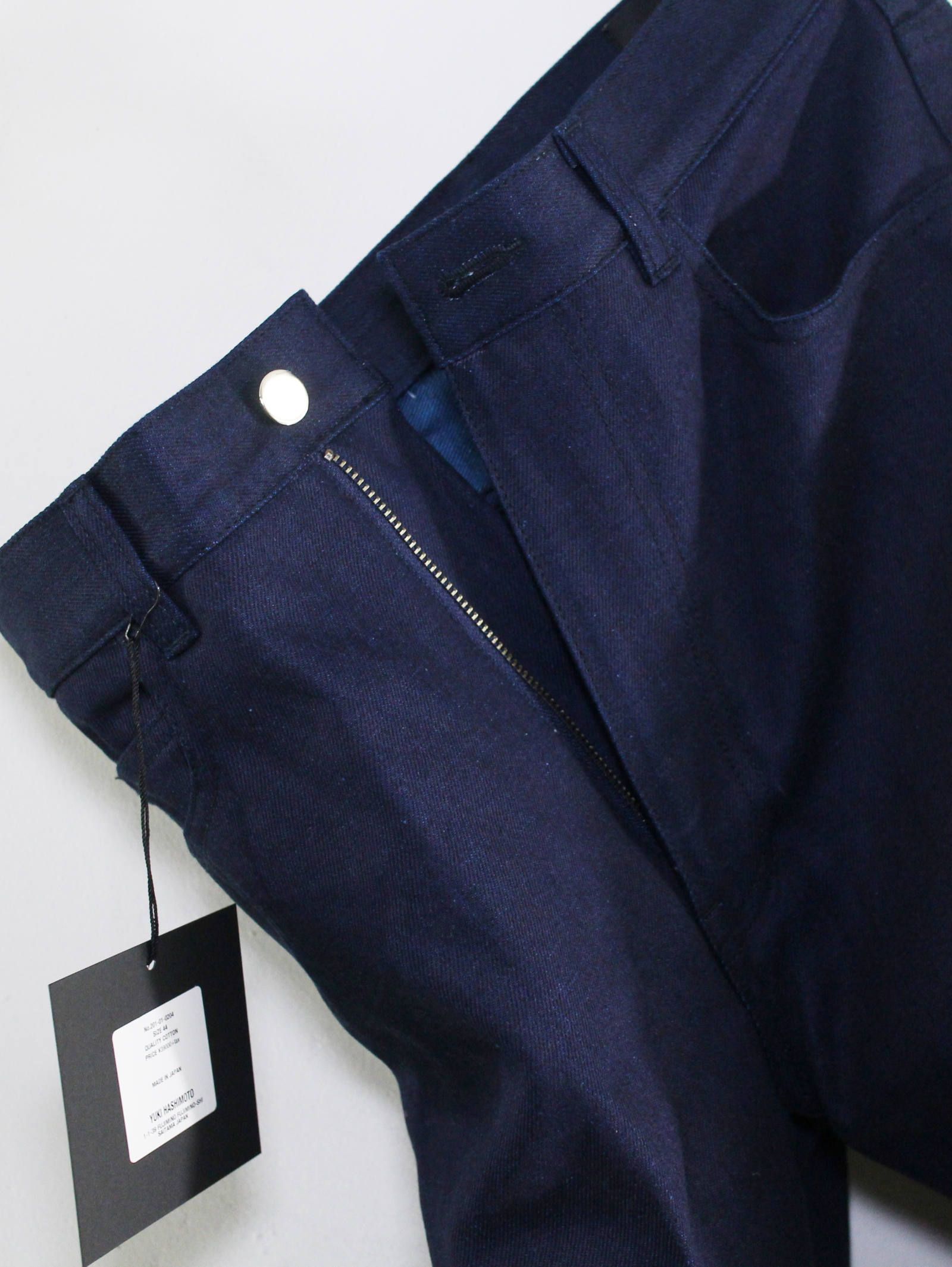 YUKI HASHIMOTO - ワークディーテルジーンズ - WORK DETAIL JEANS NAVY