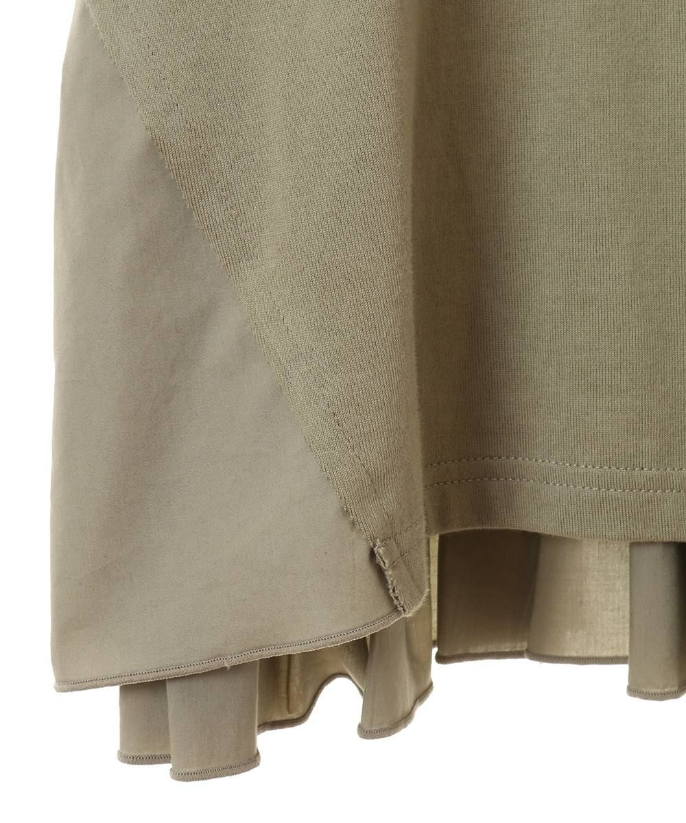 CLANE - バックフリルカットソー - BACK FRILL T-SHIRT -MINT
