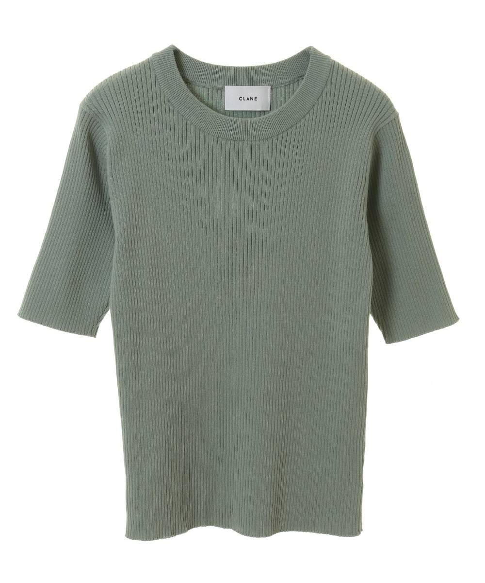 CLANE - リブニットトップス - H/N RIB KNIT TOPS - MINT | ADDICT WEB