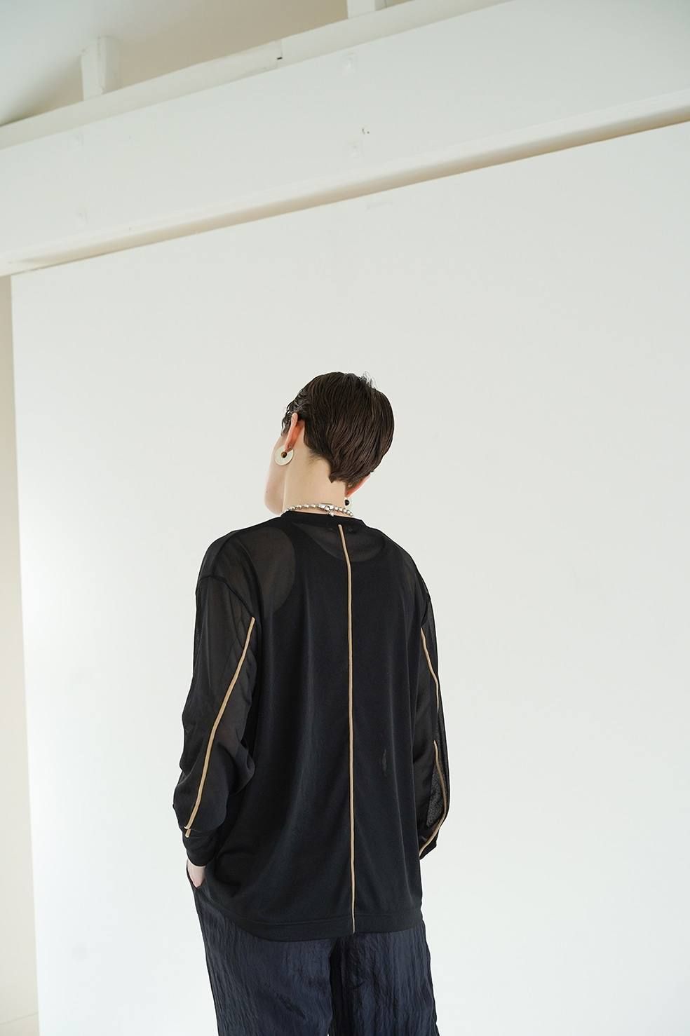 ロングスリーブトップス - COLOR LINE SHEER LONG SLEEVE TOPS
