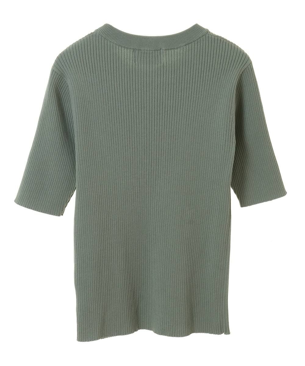 リブニットトップス - H/N RIB KNIT TOPS - MINT