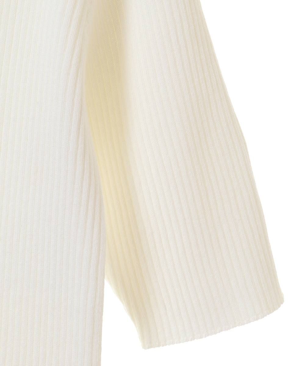 リブニットトップス - H/N RIB KNIT TOPS - WHITE