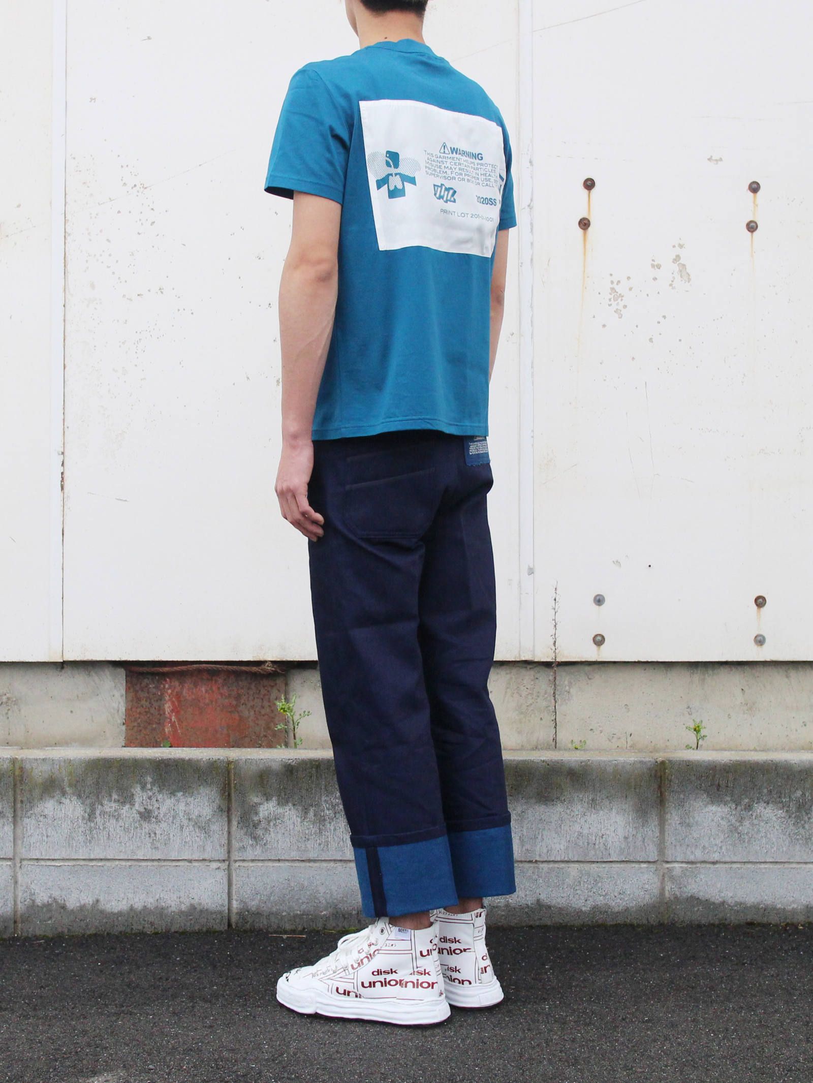 YUKI HASHIMOTO - ワークディーテルジーンズ - WORK DETAIL JEANS NAVY × GREEN | ADDICT WEB  SHOP