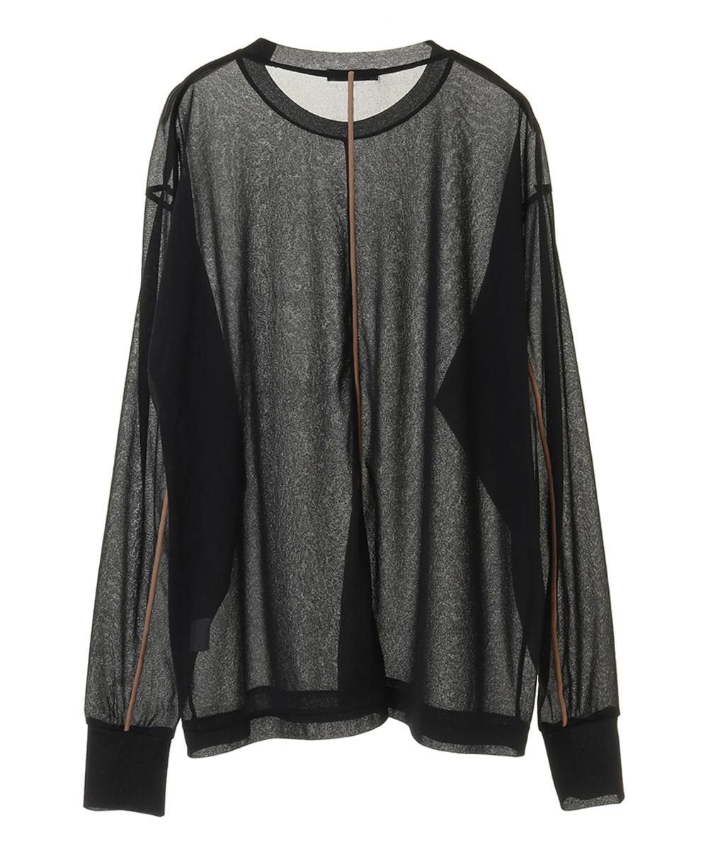 ロングスリーブトップス - COLOR LINE SHEER LONG SLEEVE TOPS