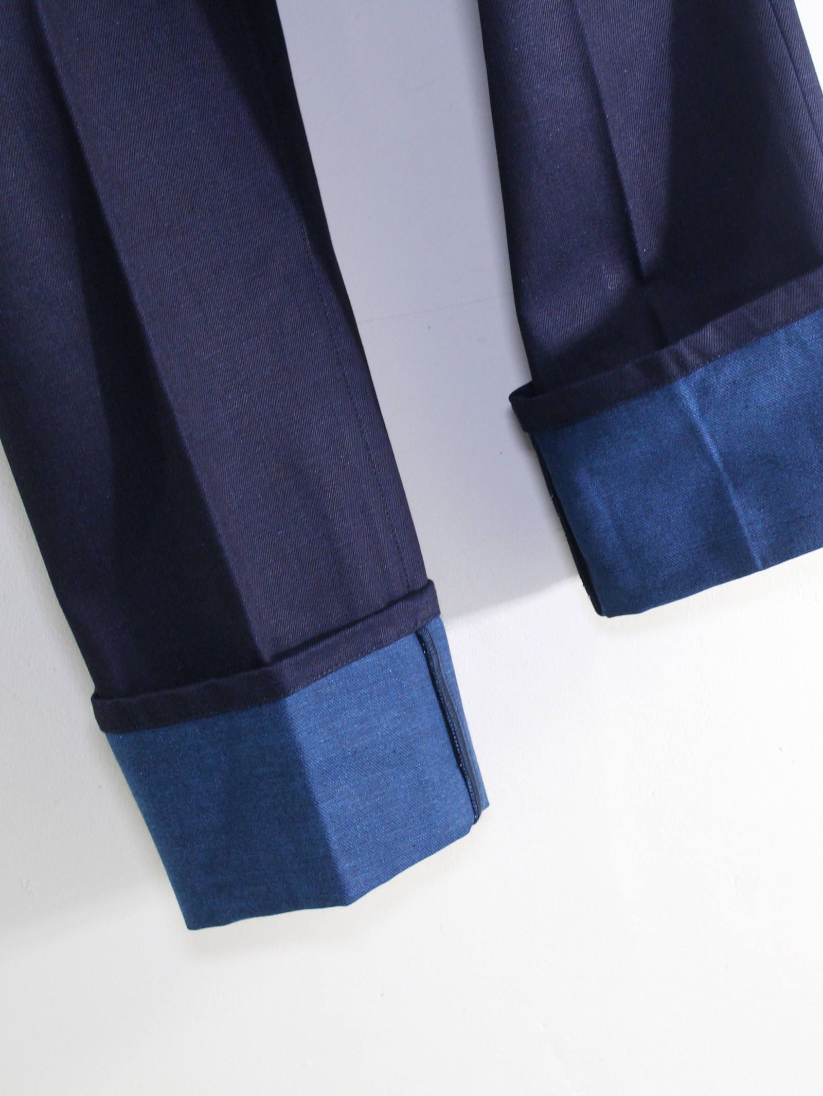 ワークディーテルジーンズ - WORK DETAIL JEANS NAVY × BLUE