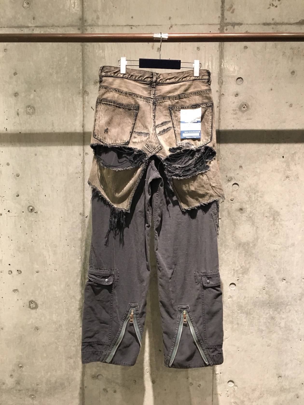 【9月入荷】 ハーフミリタリーデニムパンツ - HALF MILITARY DENIM PANTS - BLACK - Black - 44(S)