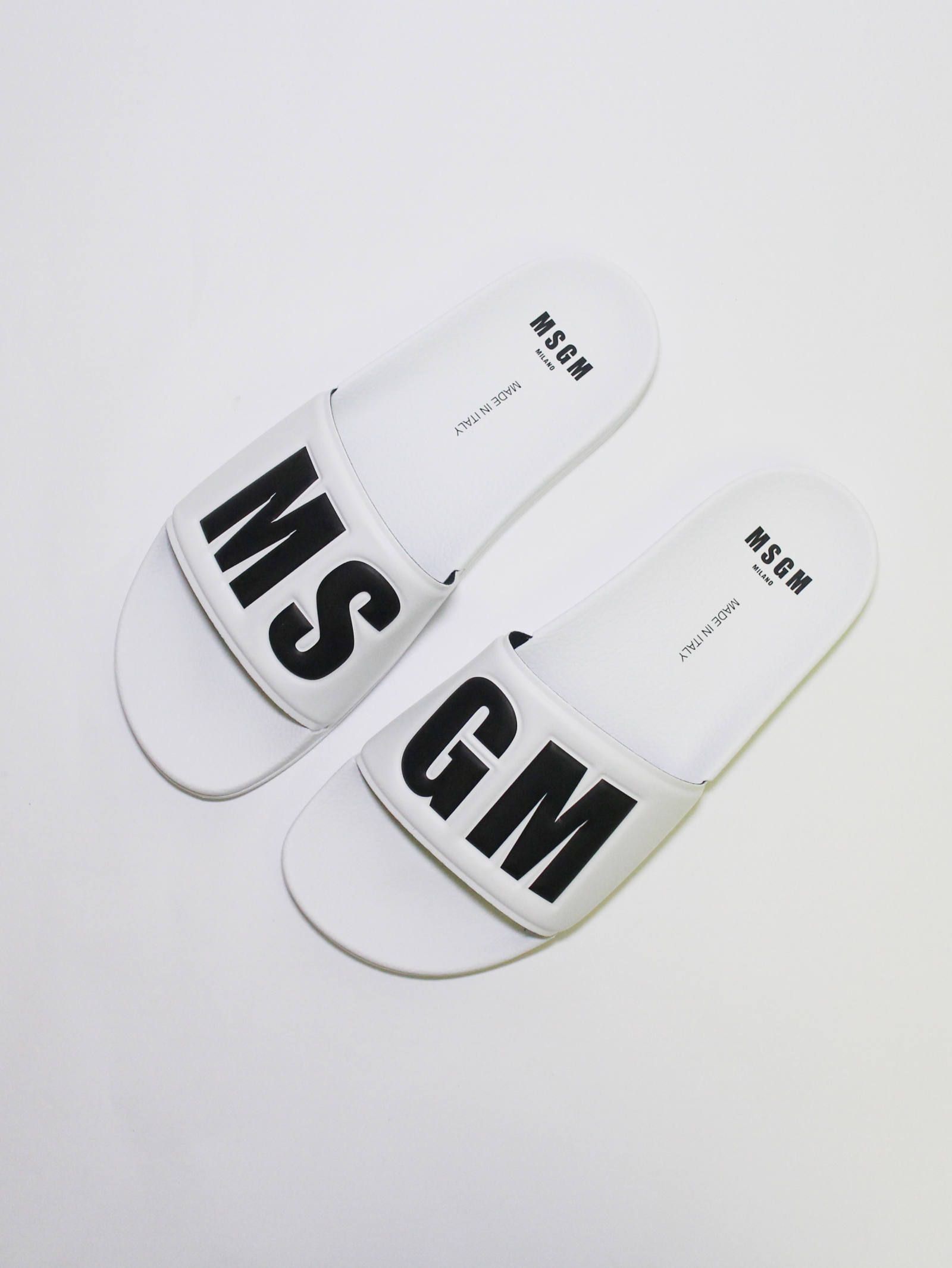 MSGM - MSGMロゴ サンダル - LOGO POOL SLIDE - BLACK | ADDICT WEB SHOP