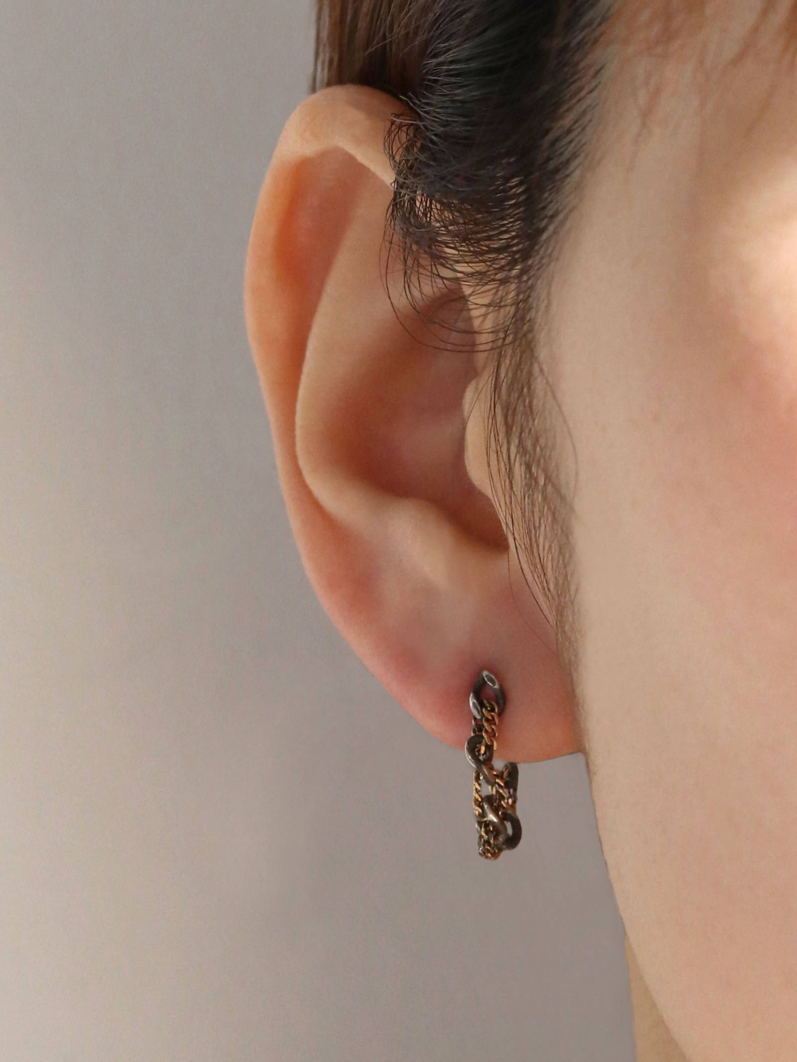 CAFCA - 【片耳用】 ロストファンクションチェインショートピアス  