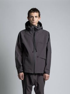 撥水ストレッチマウンテンパーカー - GREY