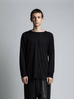 コットンカシミア長袖カットソー