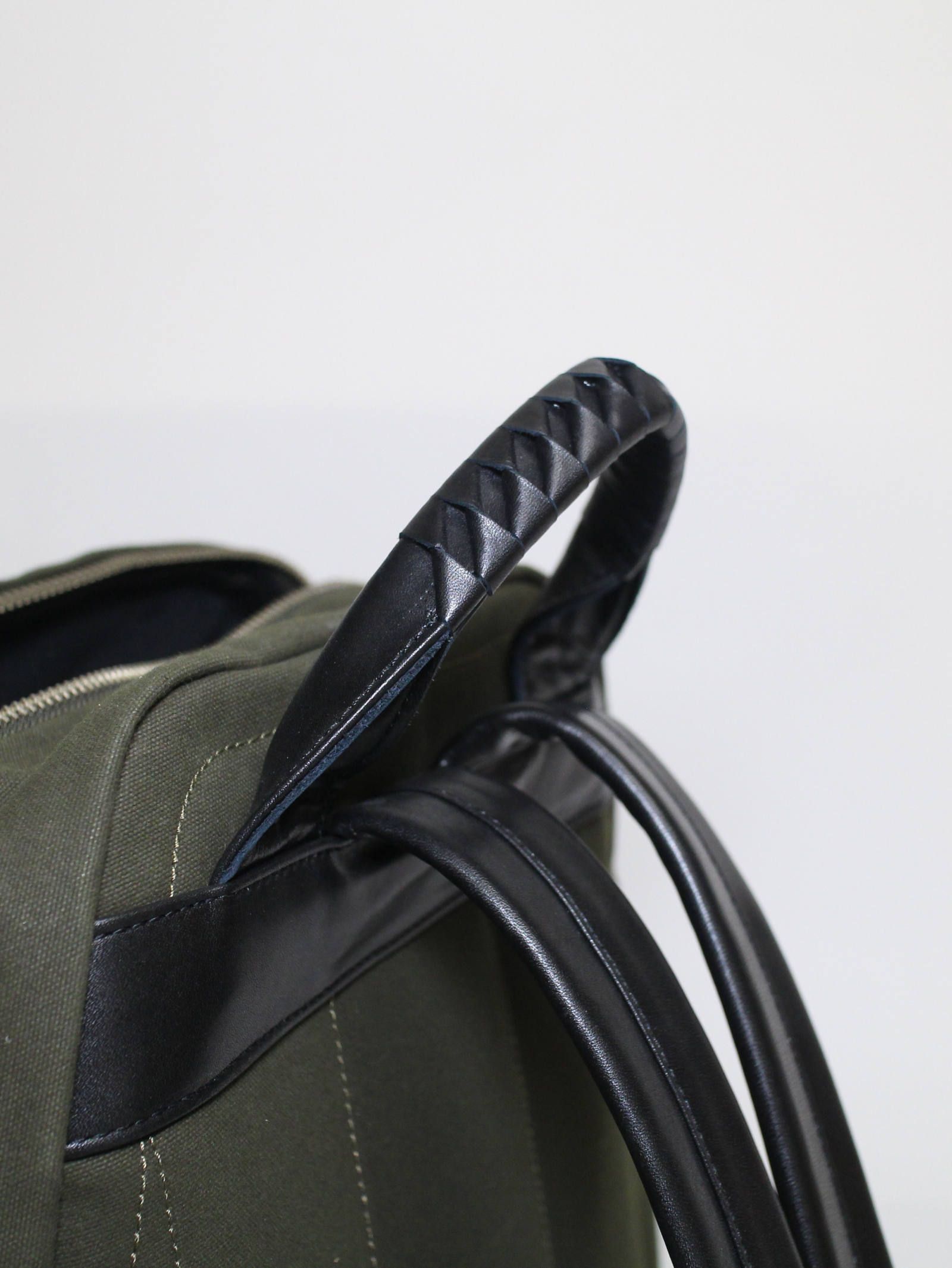タワーリュック - Tower Ruck Canvas × Cow Leather - KHIKI