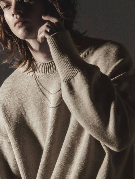 ロングスリーブニット - LONG SLEEVE KNIT - BEIGE