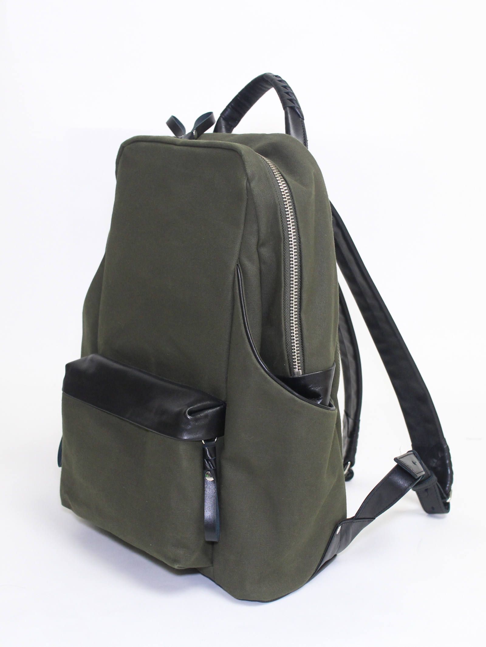 タワーリュック - Tower Ruck Canvas × Cow Leather - KHIKI