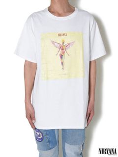 ニルヴァーナ ヴィンテージティー - NIRVANA 90'S VINTAGE TEE IN UTERO-WHITE