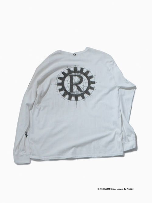 RATM コラボカットソー - RATM L/S NUS WITH GUNS 1997-WHITE