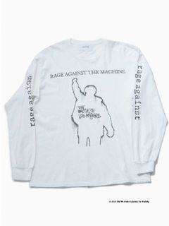 RATM コラボカットソー - RATM L/S THE BATTLE OF LOS ANGELES 1999 - WHITE
