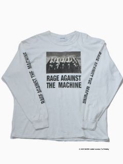RATM コラボカットソー - RATM L/S NUS WITH GUNS 1997-WHITE