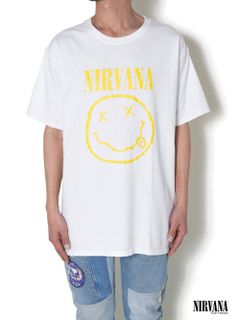 ニルヴァーナ ヴィンテージティー - NIRVANA 90'S VINTAGE TEE SMILE-WHITE