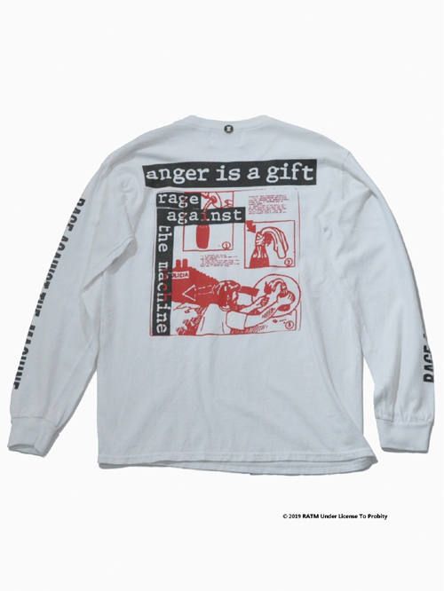 RATM コラボカットソー - RATM L/S FREEDOM 1992-WHITE