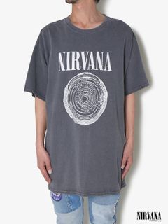 ニルヴァーナ ヴィンテージティー - NIRVANA 90'S VINTAGE TEE CIRCLE-BLACK