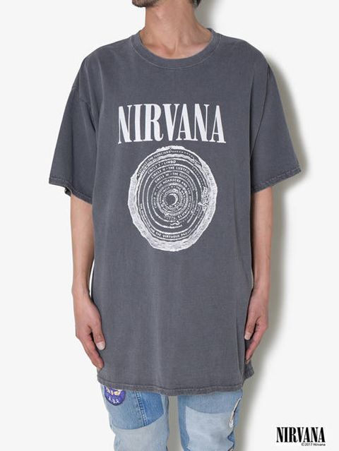 ニルヴァーナ ヴィンテージティー - NIRVANA 90'S VINTAGE TEE CIRCLE-BLACK