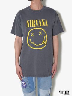 ニルヴァーナ ヴィンテージティー - NIRVANA 90'S VINTAGE TEE SMILE-BLACK