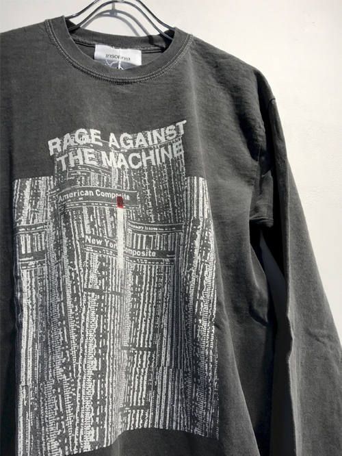 RATM コラボカットソー - RATM L/S DEMO TAPE DECEMBER 1991 - BLACK