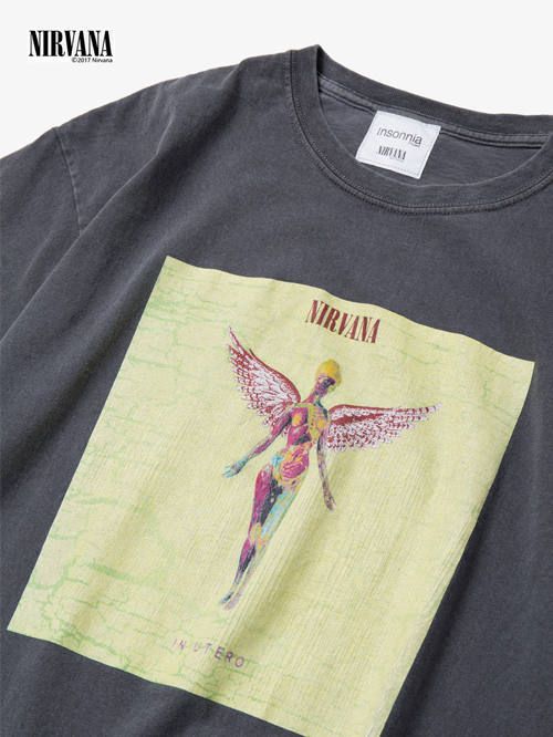 ニルヴァーナ ヴィンテージティー - NIRVANA 90'S VINTAGE TEE IN UTERO-BLACK