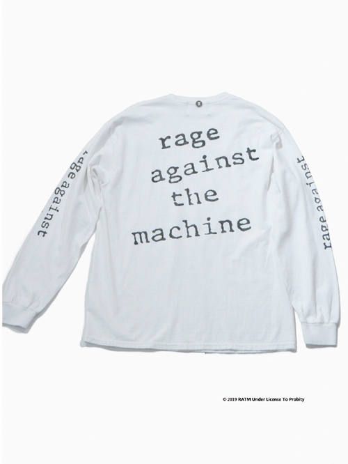 RATM コラボカットソー - RATM L/S THE BATTLE OF LOS ANGELES 1999 - WHITE