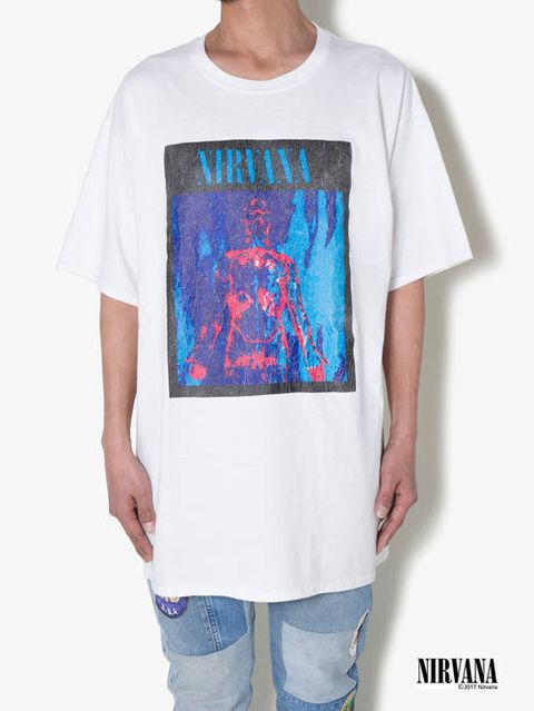 ニルヴァーナ ヴィンテージティー - NIRVANA 90'S VINTAGE TEE SLIVER-WHITE