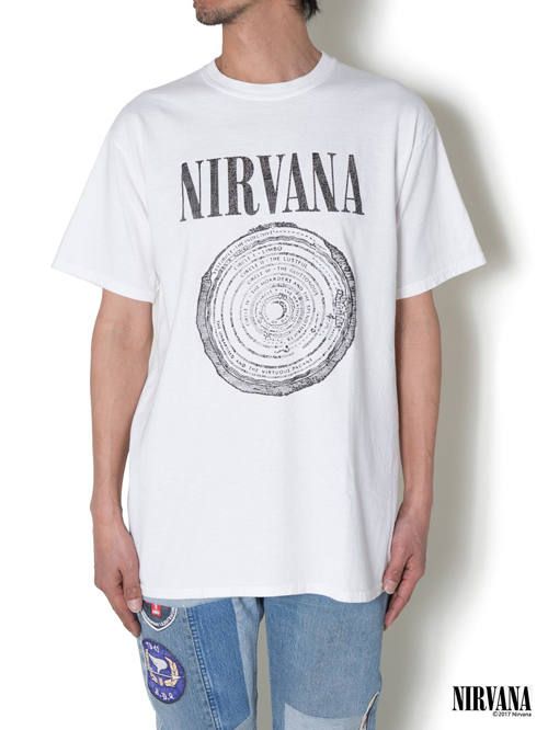 Insonnia Projects - ニルヴァーナ ヴィンテージティー - NIRVANA 90'S VINTAGE TEE  CIRCLE-WHITE | ADDICT WEB SHOP