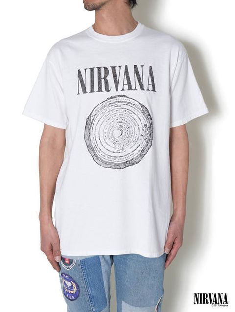 ニルヴァーナ ヴィンテージティー - NIRVANA 90'S VINTAGE TEE CIRCLE-WHITE