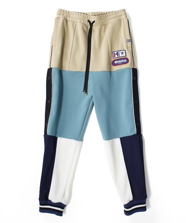 ボーダートラックパンツ - 	border track pants	BLUE