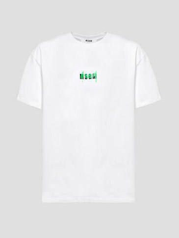 MSGM - スプレープリントTシャツ - T-SHIRT MICRO LOGO SPRAY MSGM