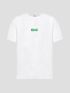 スプレープリントTシャツ - T-SHIRT MICRO LOGO SPRAY MSGM