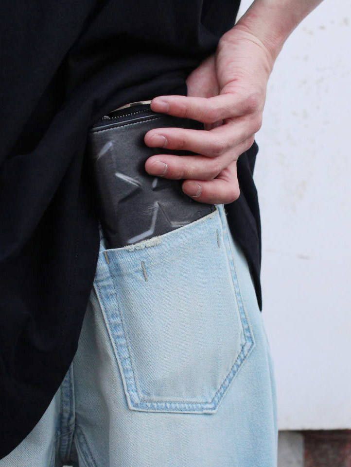 シャイニースターロングウォレット  -  star long wallet - black