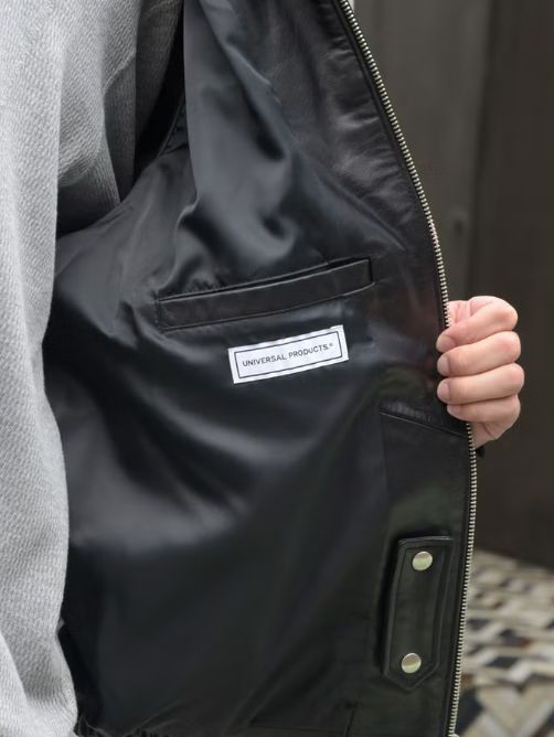 【26-27AW】 レザードリズラーブルゾン - LEATHER JACEKT （BLACK)