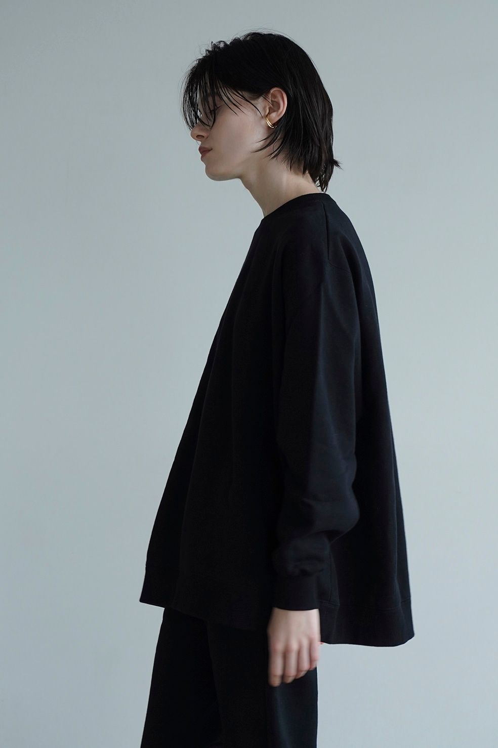 CLANE - スウェット トップス - C SWEAT TOPS - BLACK | ADDICT WEB SHOP