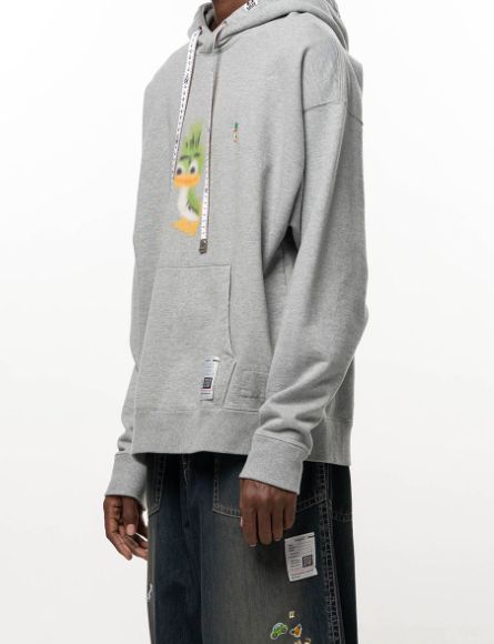 レオン プリント フーディー - Leon Printed Hoodie (GREY)
