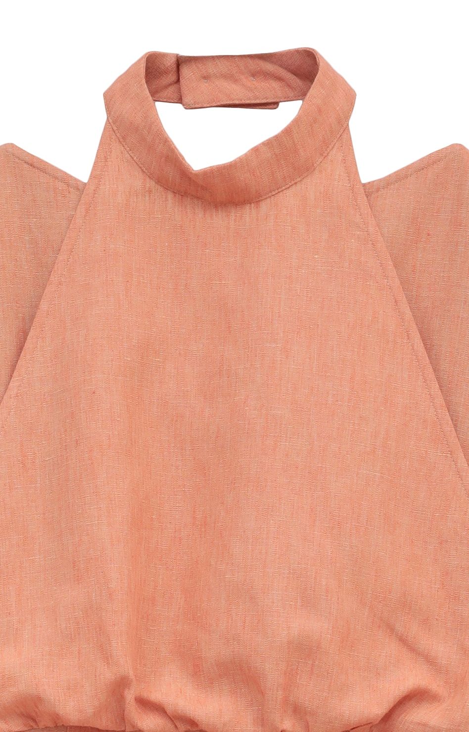 レイヤードワンピース -  HALTER LAYERED ONEPIECE - ORANGE