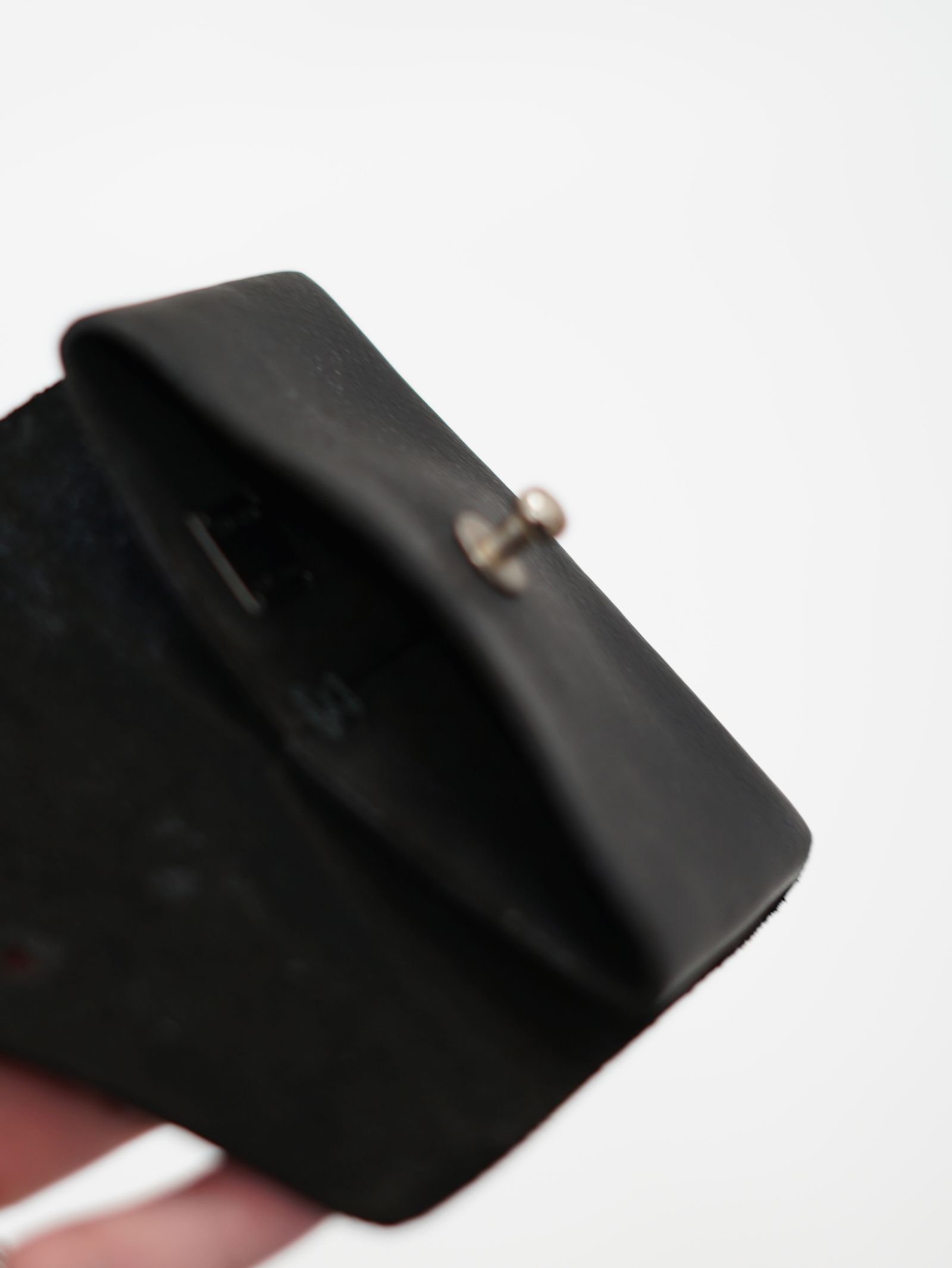 【EN01】 コインケース / COIN POCKET GROPPONE FULL GRAIN (BLACK)