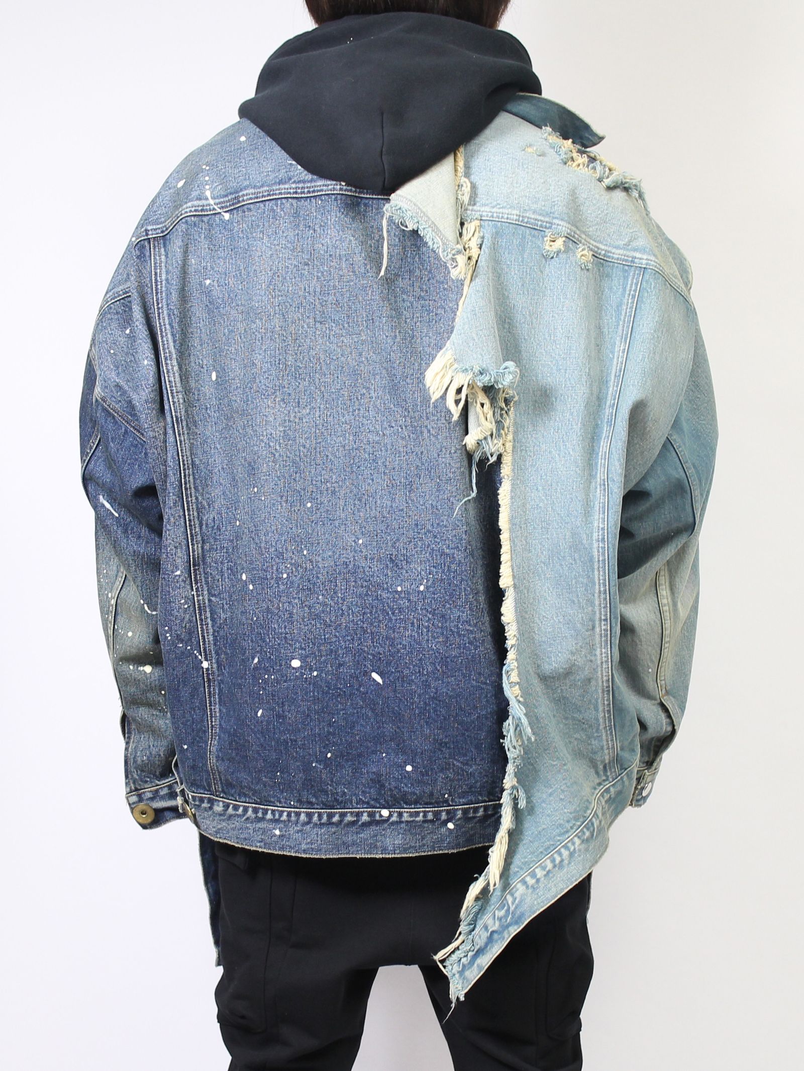 Maison MIHARA YASUHIRO - Draped Denim Jacket - ドレープデニム