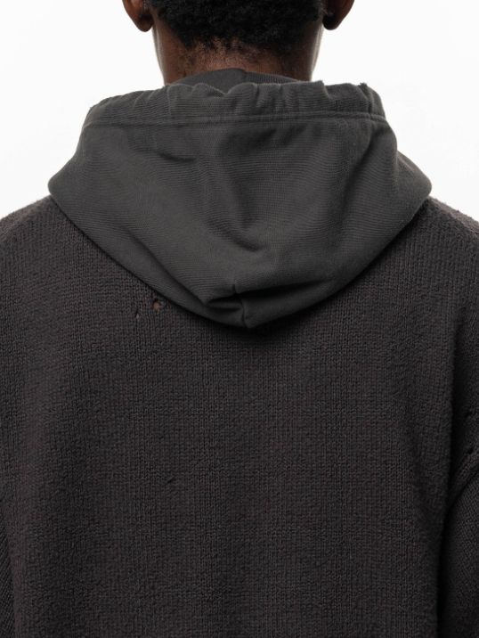 トリプルレイヤードフーディ - Triple Layered Hoodie (BLACK)