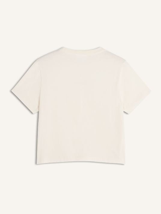 【レディース】  PARIS ロゴ ベイビー Tシャツ (noble beige)