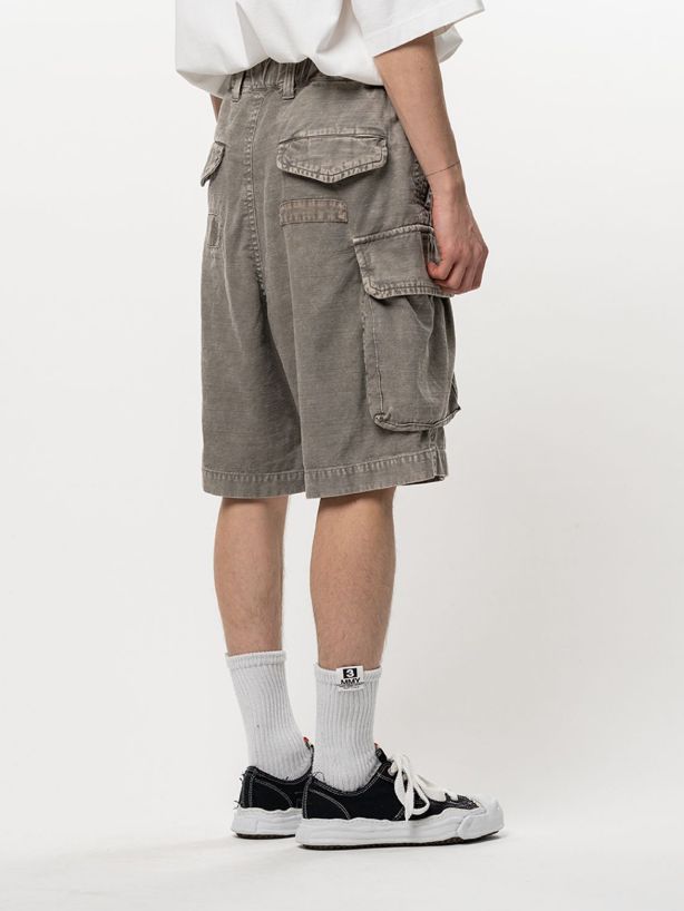 リペアドカーゴショーツ - REPAIRED CARGO ST (LT/GREY)