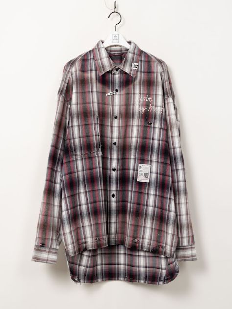 ヴィンテージライクチェックシャツ - VINTAGE LIKE CHK SH (BLACK)