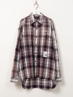 ヴィンテージライクチェックシャツ - VINTAGE LIKE CHK SH (BLACK)