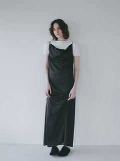 オリジナルドットキャミワンピース （BLACK)