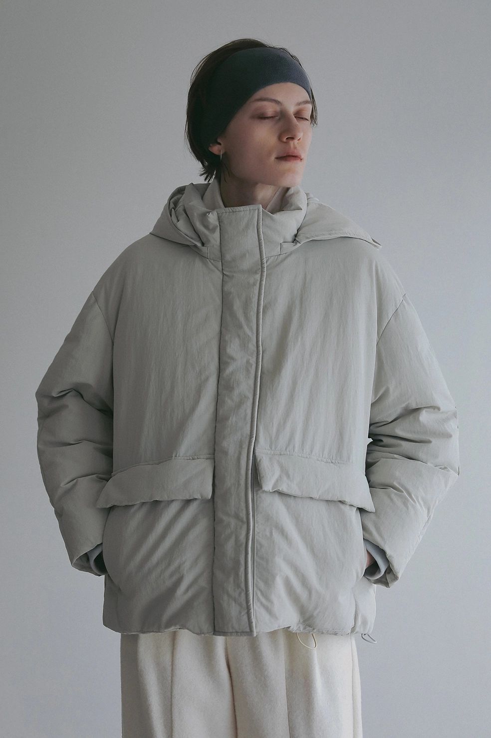 ダウンジャケット｜POCKET DOWN JACKET （IVORY)