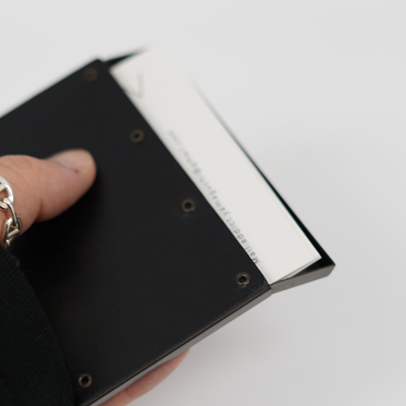 カードケース / 名刺入れ - LEATHER BLACK OUT / サーブ レザーブラックアウト / CLSV-LBO